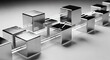 © prabu - Abstract chain of metal cubes conceptual connection and network visualization