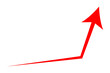 © PJM - Red arrow up - Red arrow for business graph