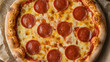 © Tmack - Craving pepperoni pizza? Freshly baked pizza with melted cheese and delicious pepperoni ready to be devoured now