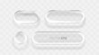 © hobbitfoot - Glassmorphism UI Elements. Modern Clear Transparent Buttons.