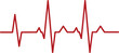© dotmagic - Abstract red heartbeat ecg line graph pulse medical health care technology concept