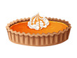 © NadyaSaen  - Whole pumpkin pie with whipped cream in vector cartoon style. Orange baked dessert with festive autumn spice. Great for Thanksgiving card or fall menu. Perfect for seasonal harvest festival artwork.
