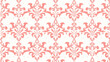 © Stencil - An elegant damask vector template with a classic central ornament and ornate side patterns, complemented by a decorative border at the bottom