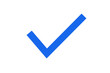 © Photix Studio - transparent background check mark icon. business approved checkmark. blue checkmark icon.