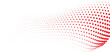 © gd-house - Red dotted halftone wave sweeping through white space, energetic gradient mesh conveying speed and passion perfect for branding posters and modern tech visuals
