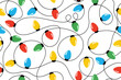 © Midmueang - Colorful Christmas lights seamless pattern for background banner