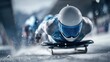 © vlntn - Head-First Skeleton Sled Racer in Action