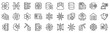 © SkyLine - Set of 30 outline icons related to data science. Linear icon collection. Editable stroke. Vector illustration