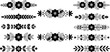 © EdGe Creative - Set of Black Floral Doodles and Flower Divider Borders Vector Illustration
