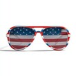 © Maryna - 4th of July Aviator Sunglasses in Red, White, Blue Colors with Flag and Stars. JPG Image for Fashion & Summer
