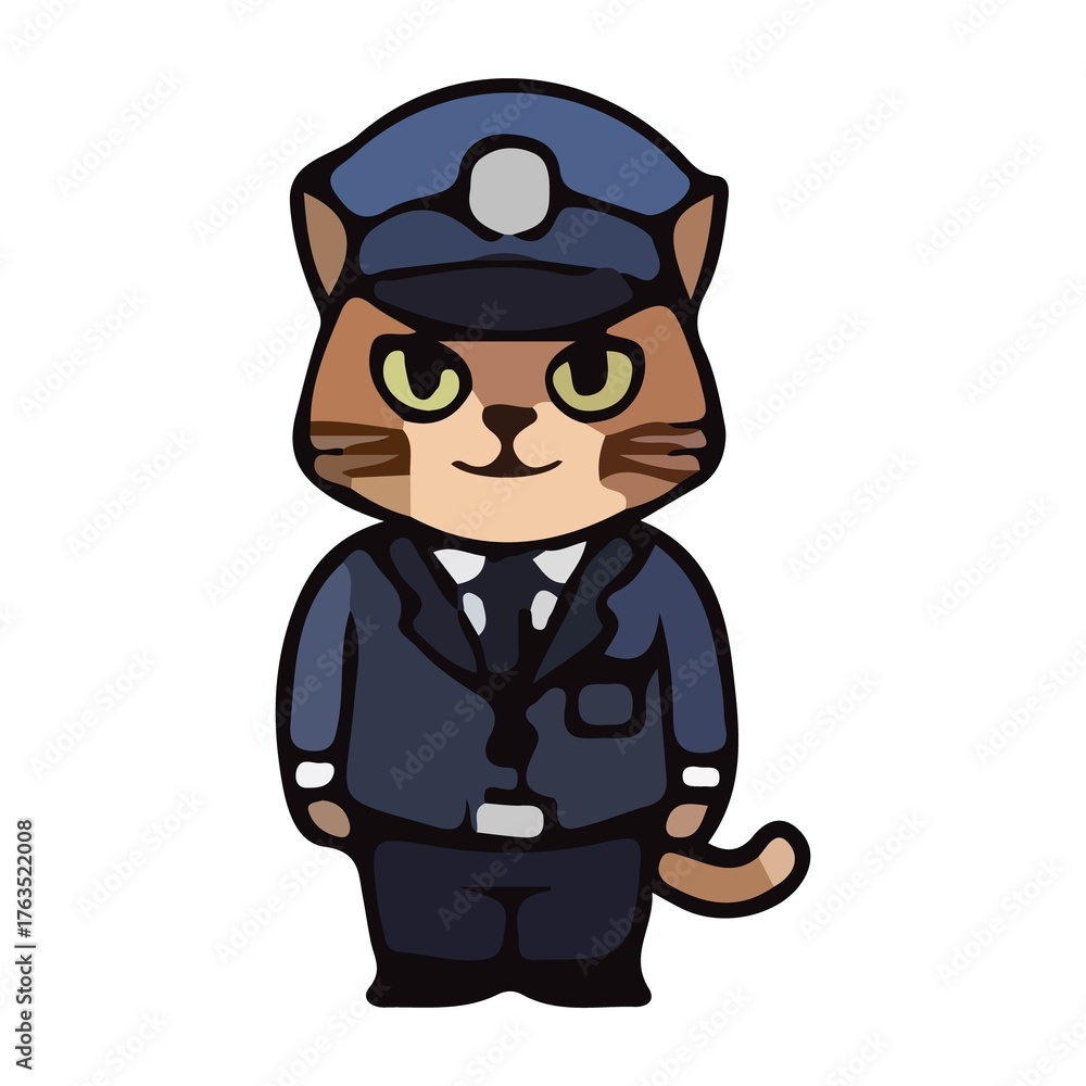 Illustration Stock Illustrations of cute cat characters dressed in ...