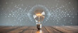 © MOHAMED - light bulbs concept creative idea with innovative technology and creativity, Concept of idea and innovation