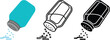 © Khatoon - Salt shaker vector illustration cooking seasoning condiment icon