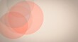 © Sahrudin Stock - Soft Peach and Beige Abstract Background with Overlapping Translucent Circles and Copy Space