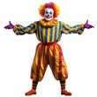 © Stephen - Cheerful clown standing and posing isolated on transparent background