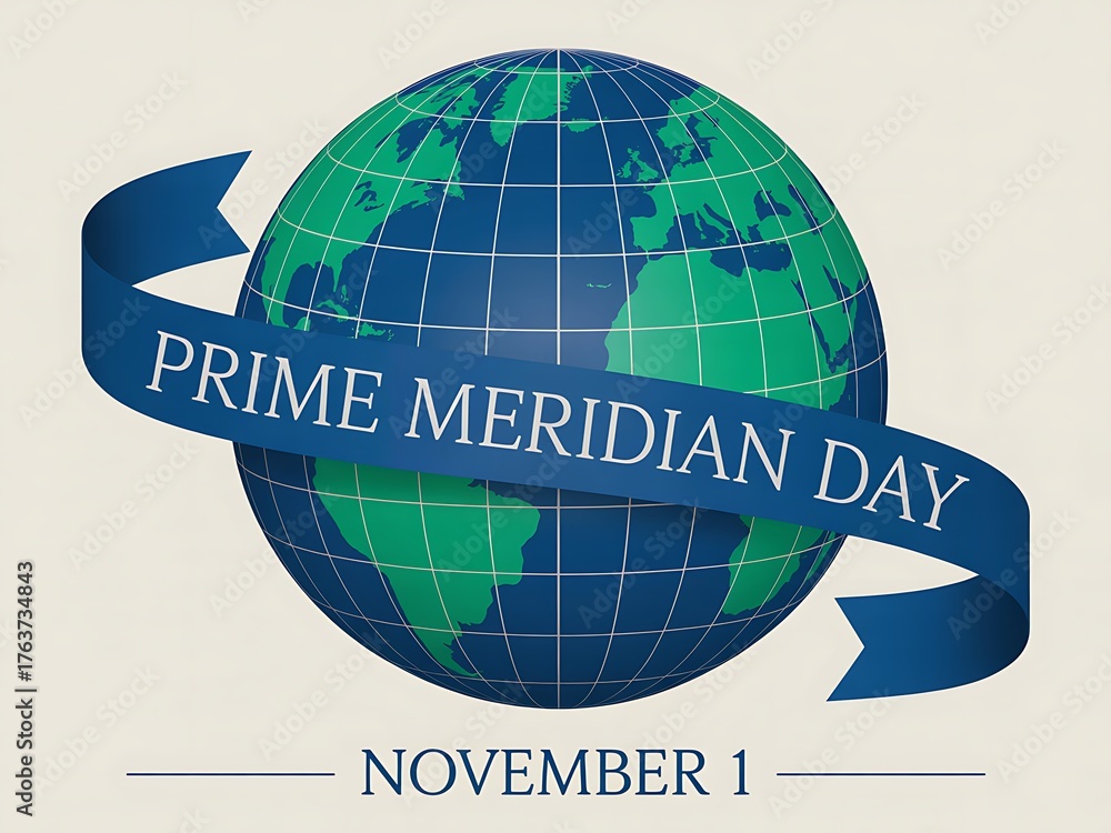 Celebrating prime meridian day on november 1st with a global earth ...