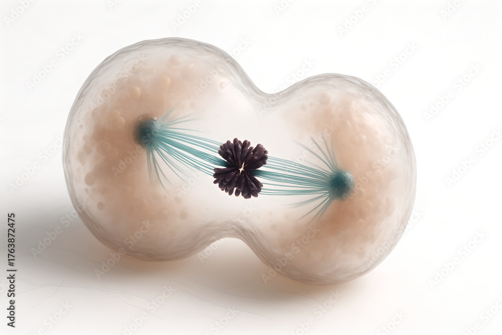 Stock-Foto „Photorealistic 3D cellular scene of stem cell self-renewal ...