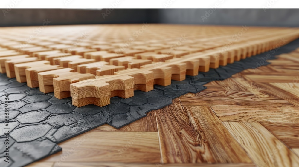 3d rendering of a concept for installing ceramic floor tiles with ...