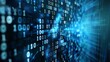 © sorin - 3d rendered background featuring binary code to illustrate digital information concept