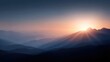 © KASUEMA SALAE - sunrise over mountains, hope and new beginning concept, ideal for motivational quote background