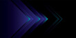 © Fendik eps - Abstract glowing purple and teal gradient chevron arrows moving right dynamic futuristic design.