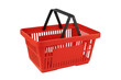 © PNG Kingdom  - Red shopping basket for market purchases or retail sales representing consumerism and shopping activity