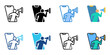 © Gravisio - Campaign icon set multiple style collection