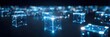 © Thi - Abstract visualization of AI driven Planning Scope monitoring operation program review logistics with geometric data flow patterns