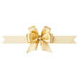 © wipawan - A red or gold satin bow tied around a horizontal ribbon on transparant background,silk or satin.