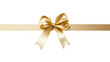 © wipawan - A red or gold satin bow tied around a horizontal ribbon on transparant background,silk or satin.