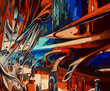 © Wioletta - Abstract pattern for printing on wall decorations, fabrics, and for use in graphics.