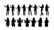 © Agung - Silhouetted Women Posing in Various Positions A Diverse Collection of Figures