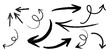 © Kafayet - Hand Drawn Arrow Collection Doodle Style Arrows for Infographics Diagrams Presentations Sketchy Arrow Illustrations Set Design Elements