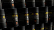 © Skórzewiak - Jet fuel airplane oil barrels in row