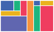© Design Chemist - bento grid vector Colorful geometric blocks in a modern flat design abstract vector layout for creative backgroun