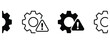 © Akhi - Machine maintenance icons showcasing system errors and settings malfunctions, ideal for tech companies needing to illustrate potential technical issues and system failures