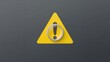 © Giovanni - Warning icon displayed beneath a magnifying glass for safety notifications and alert messages, highlighted by a prominent exclamation mark for clear visibility.
