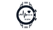 © Jannat - Connected Heartbeat: An animated smart watch screen showcases a live heart rate, pulsing rhythmically, signifying health monitoring in modern digital age.