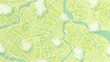 © Vadym - Green Eco City Map with Rivers and Residential Districts for Urban Planning Background. Vector illustration.