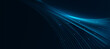 © Aneg - Futuristic digital blue glowing line technology wth innovation and connection network background for tech event poster or presentation product business