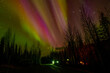 © Mila - Colorful Aurora Borealis, Northern Lights, near Arctic Circle, Dempster Highway, Canada.