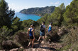 © Jaume Rosselló - Trekking in Mallorca. A group of hikers on a trail on the island of Mallorca (Spain).