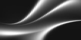 Ribbed glass background with abstract waves and glossy gradient textures in black and white, perfect for modern design, digital surfaces, decorative patterns, or minimal architectural theme