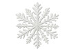 © Michael - White snowflake forming a winter symbol, ice crystal decoration for christmas and holiday season on transparent background
