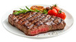 © Abdul - Grilled Steak with Cherry Tomatoes and Rosemary isolated on a transparent background