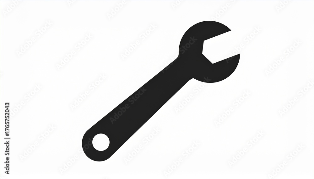 Wrench Icon A simple tool for repair, construction, and maintenance in ...