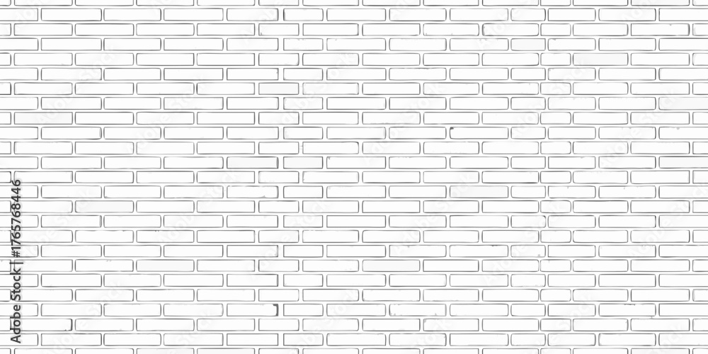 Seamless white brick wall texture in a staggered pattern with subtle ...