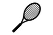 © Silhouette Studio - Tennis racket black icon, Tennis racket silhouette art
