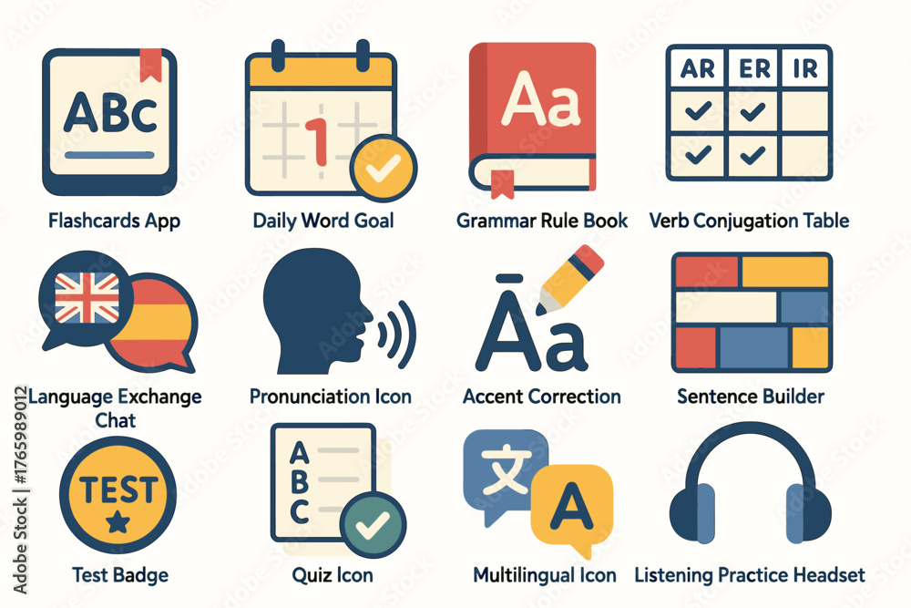 Language learning tools: flashcards, grammar, vocabulary, listening ...
