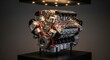 © Tikka MS - Detailed display of a powerful internal combustion engine, showcasing its intricate components and design.